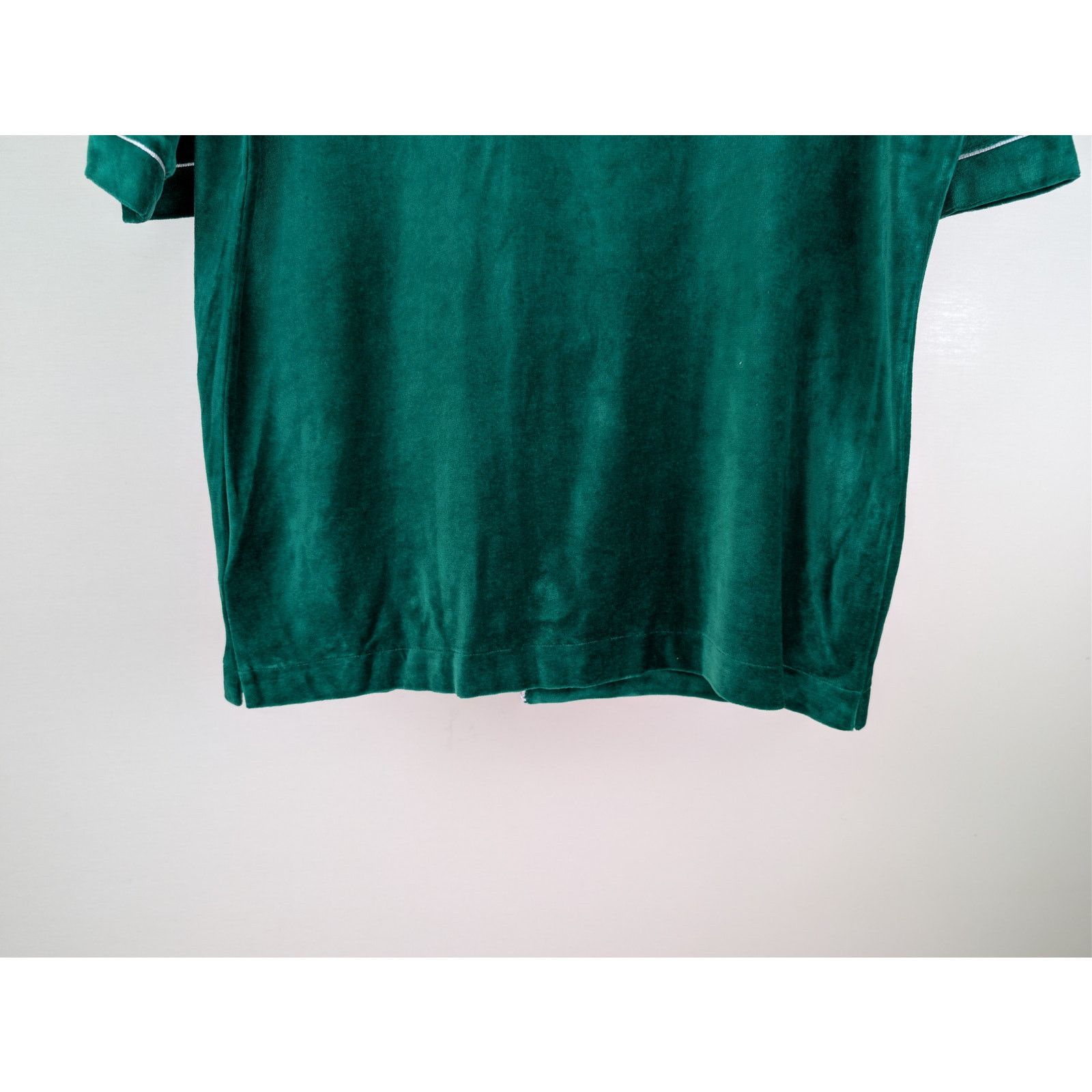 Casablanca o1rshd1 CC20 Men's Short Sleeved Velour Shirt in Evergreen Size US S / EU 44-46 / 1 - 12 Thumbnail