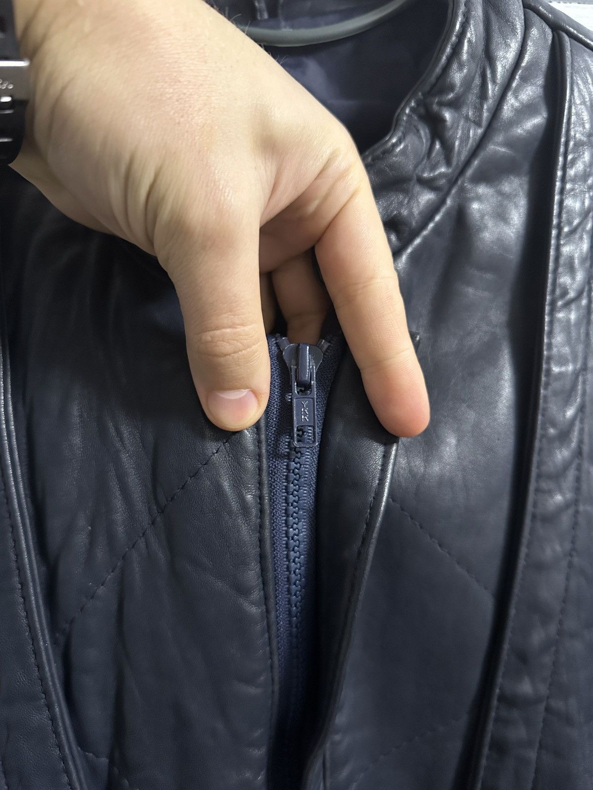 Japanese Brand Rare Vintage Leather Moto Racing Jacket Bomber. Size US M / EU 48-50 / 2 - 4 Thumbnail