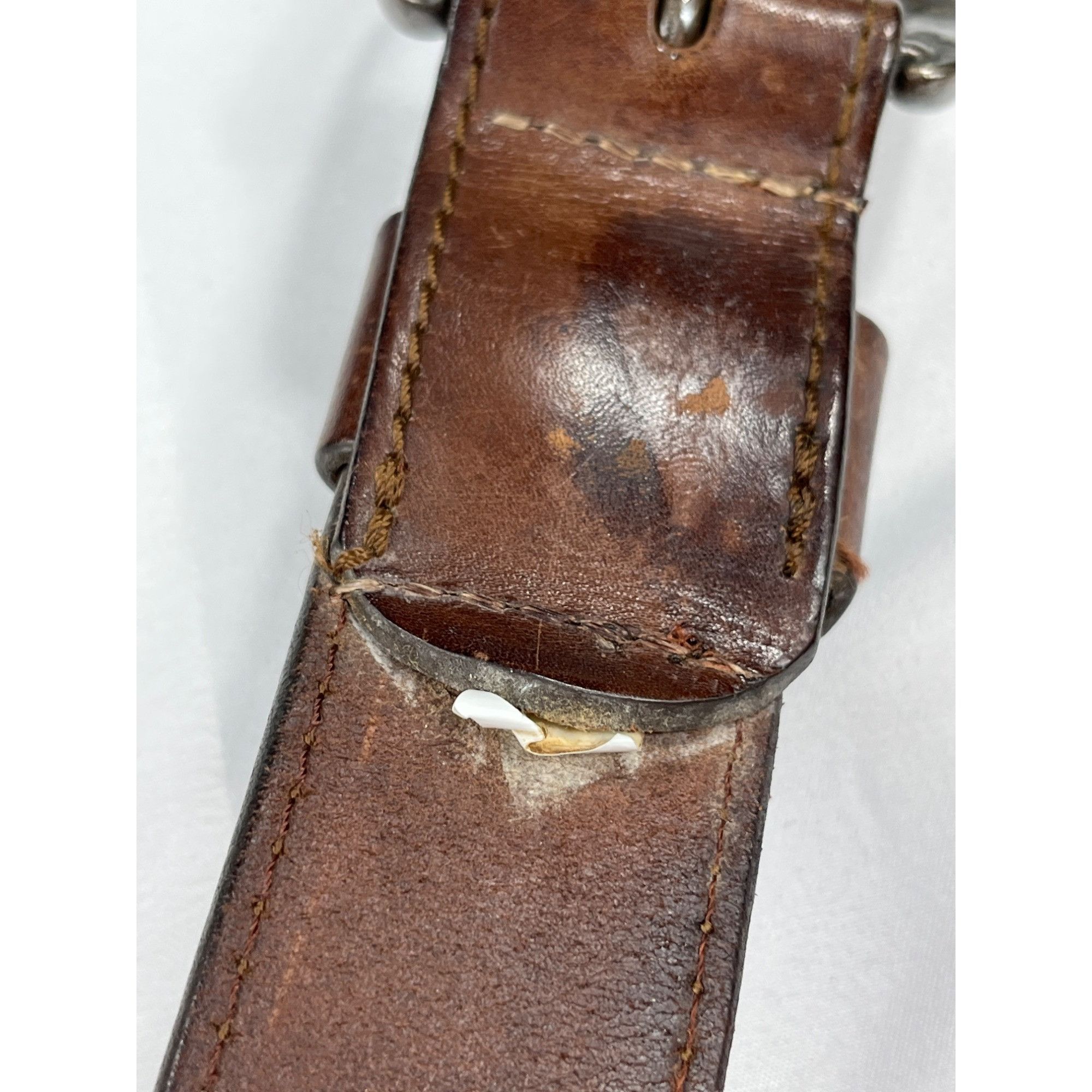 Guess Guess SKU 7926 Authentic Brown Leather Belt Metal Buckle Size ONE SIZE - 7 Thumbnail