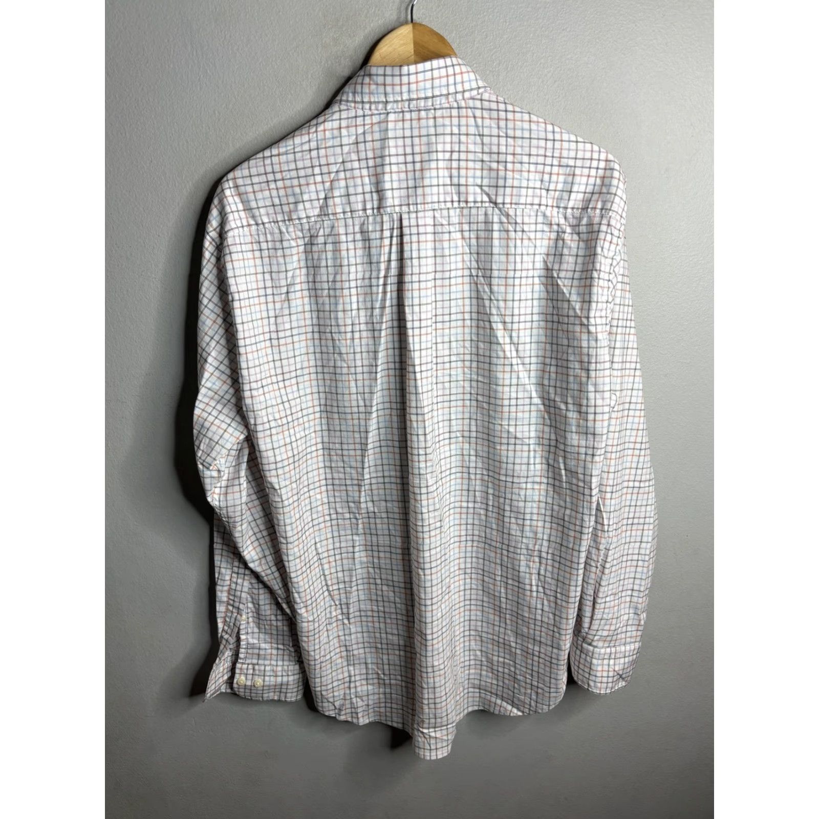 Peter Millar Peter Millar Shirt Mens Large White Plaid Check Button Down Long Sleeve Casual Size US L / EU 52-54 / 3 - 4 Thumbnail
