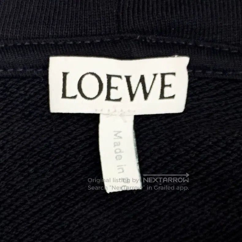Loewe Loewe Deep Blue Logo Leather Patch Hooded Drawstring Long Size US M / EU 48-50 / 2 - 5 Thumbnail