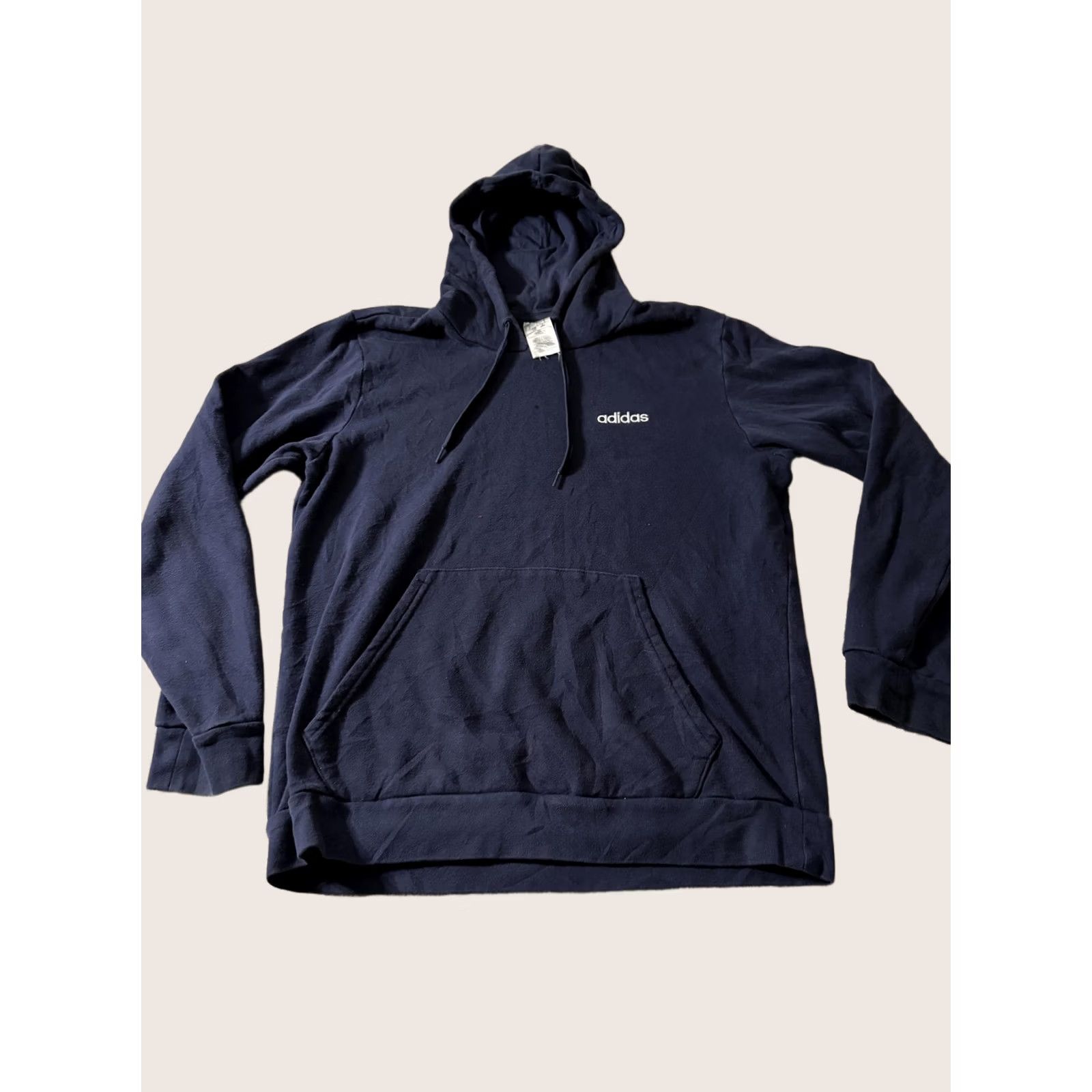 Adidas Adidas Hoodie Mens Large Blue Fleece Pullover Logo Sweatshirt Casual Athletic Size US L / EU 52-54 / 3 - 1 Thumbnail