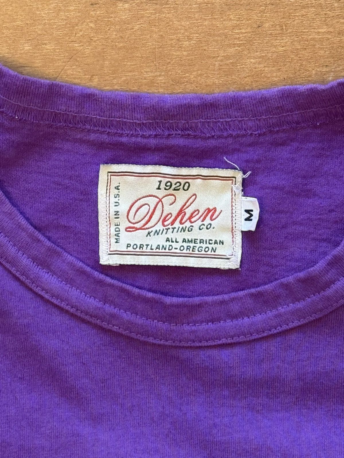 Dehen 1920 Dehen Tshirt Dyed Purple Size US M / EU 48-50 / 2 - 2 Thumbnail