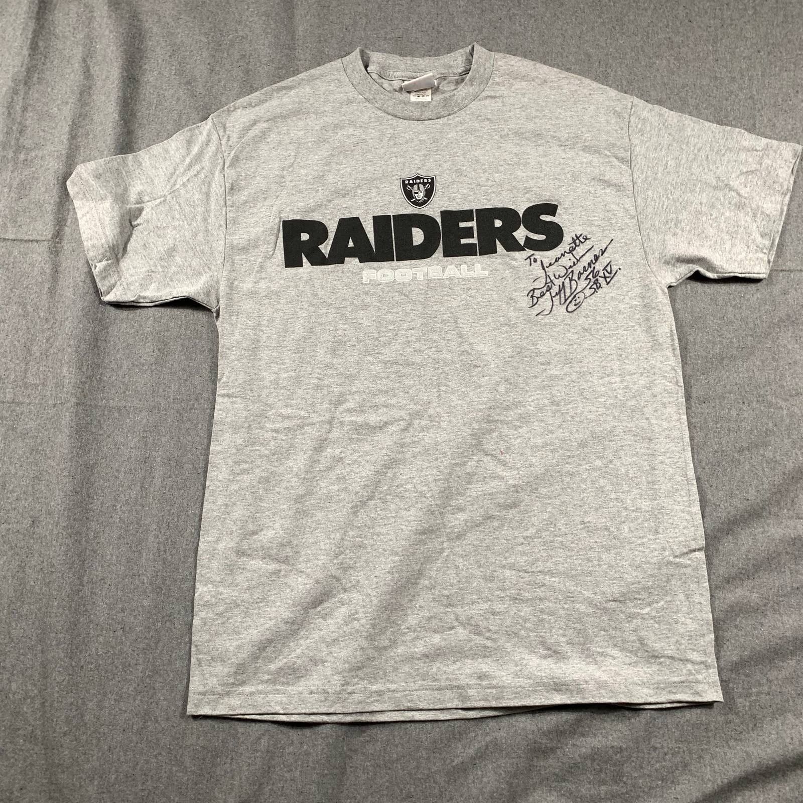 NFL NFL Raiders Shirt Adult Large Gray Shirt Mens Size US L / EU 52-54 / 3 - 1 Thumbnail
