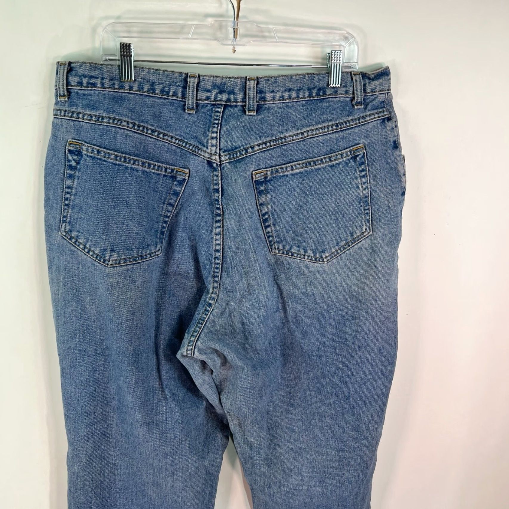 Vintage VINTAGE Just My Size Womens High Rise Boot Cut Blue Denim Jeans Size 18X31 Size 40" / US 18 - 6 Thumbnail