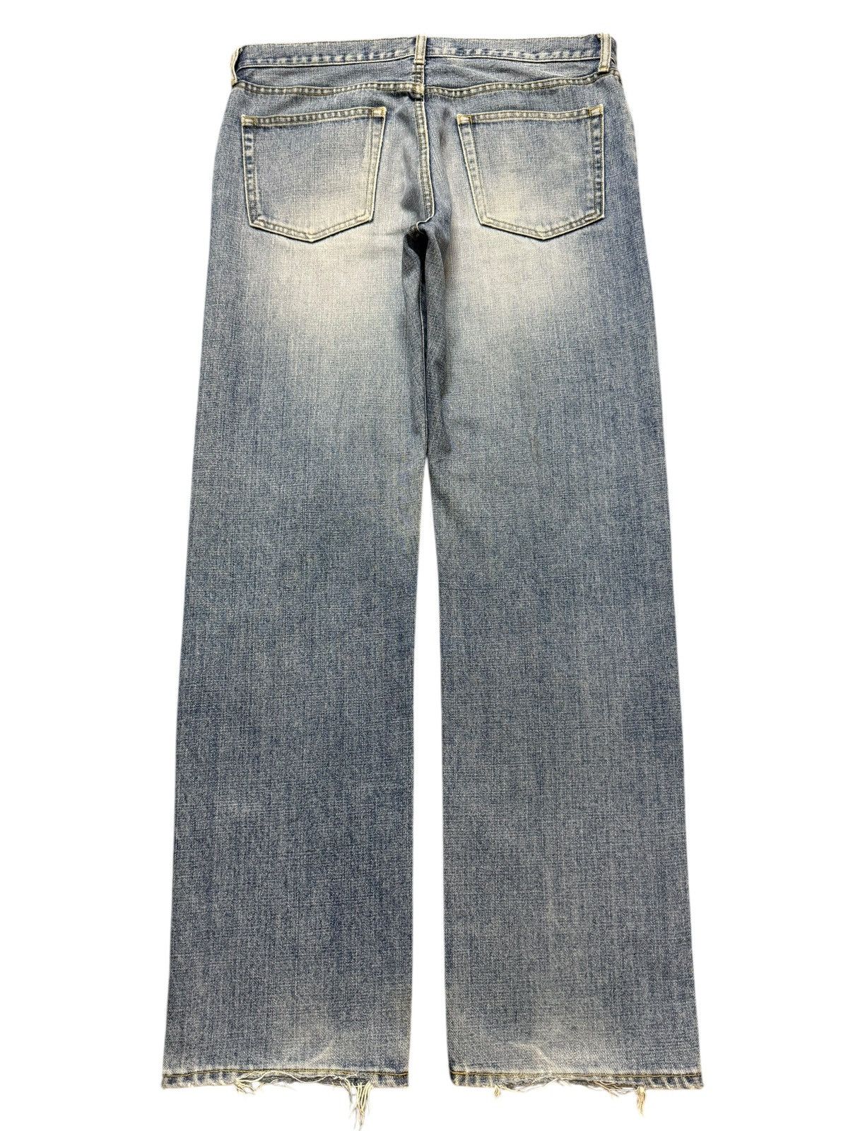 Uniqlo Vintage Y2K Japanese Uniqlo Faded Wash Distress Straight Leg Size US 34 / EU 50 - 2 Thumbnail