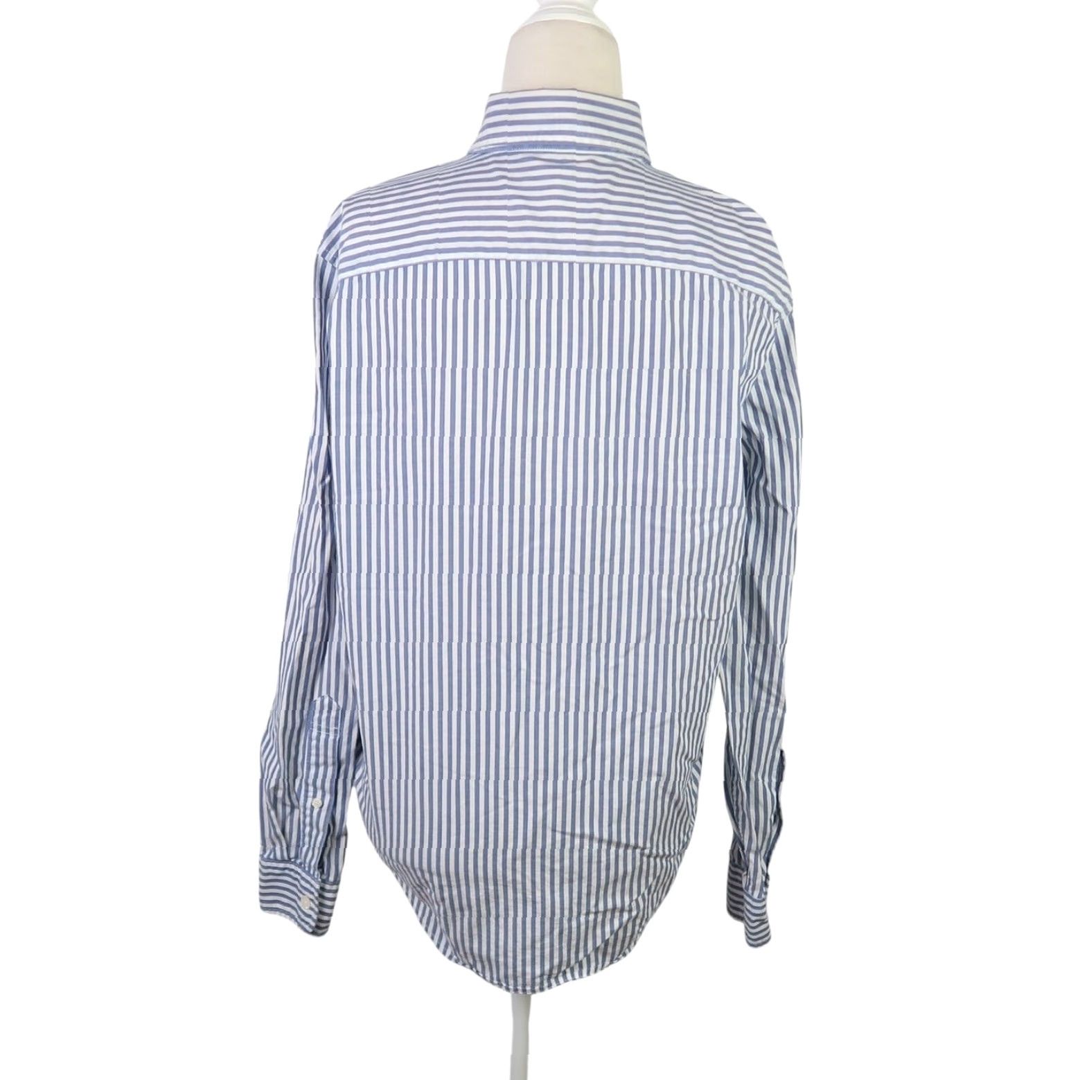 Abercrombie & Fitch Abercrombie & Fitch blue and white stripe button-down shirt Mens S Dress Shirt Long Sleeve Cotton Striped Casual Workwear Size US S / EU 44-46 / 1 - 4 Thumbnail