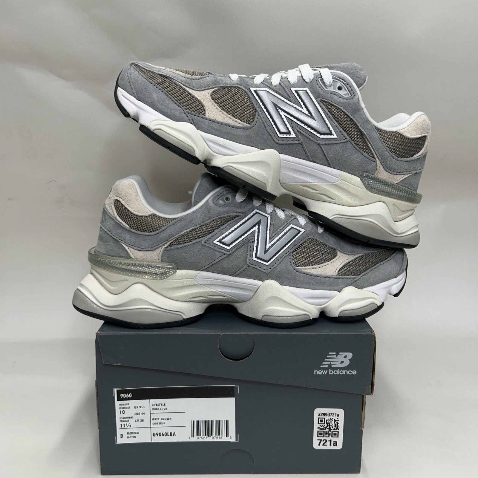 New Balance New Balance 9060 “Slate Grey/Timberwolf” U9060LBA Size US 10 / EU 43 - 1 Thumbnail
