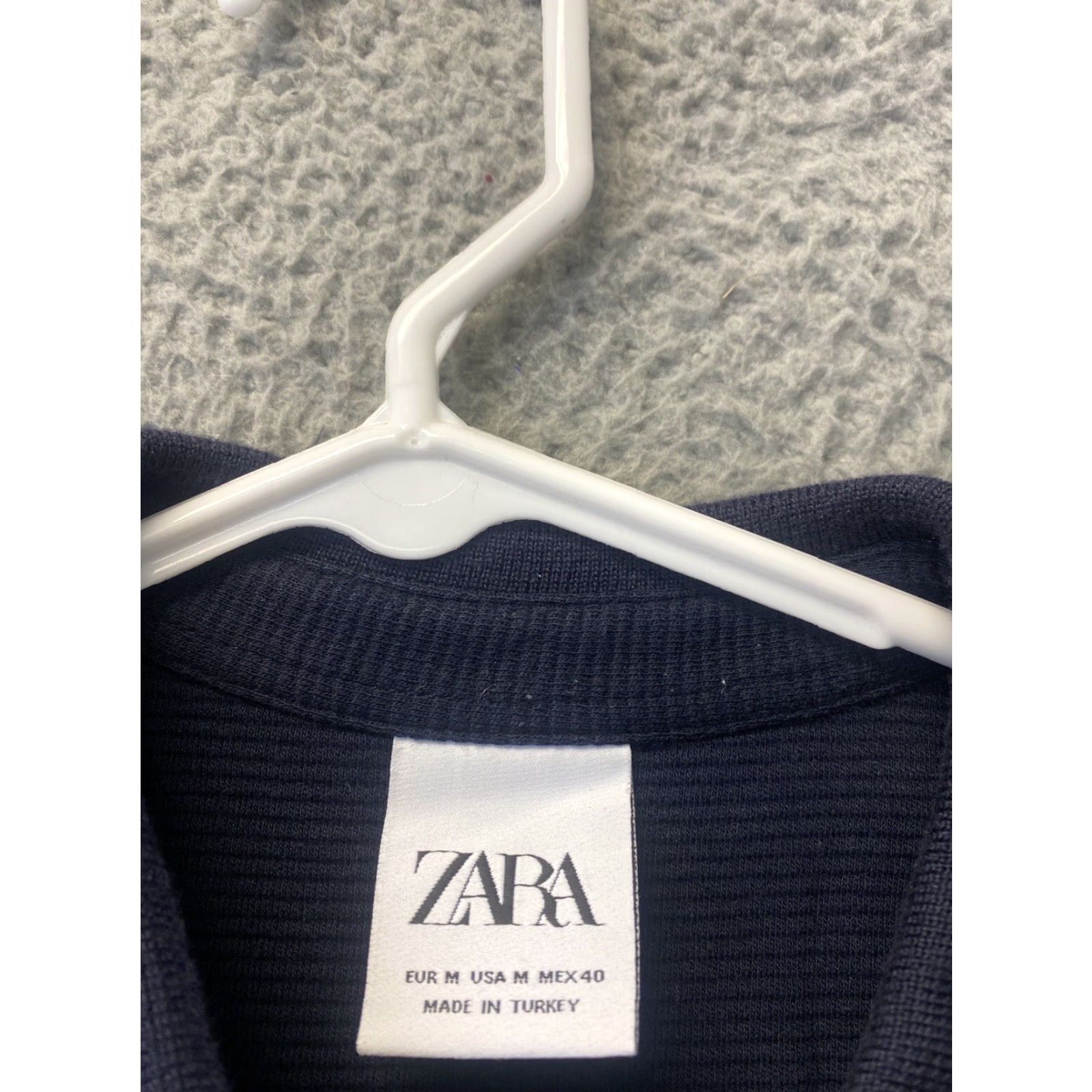 Zara Zara Men's Polo Shirt Golf Stretch Blue Polyester Short Sleeve / 109-10 M Regular Athletic City Casual Basic Polo Tee Shirt (if included) Size US M / EU 48-50 / 2 - 7 Thumbnail