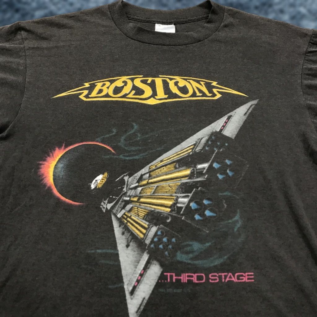 Vintage VINTAGE Boston Shirt Adult Large Third Stage Thin Rock Band Tour Single Stitch Size US L / EU 52-54 / 3 - 1 Thumbnail