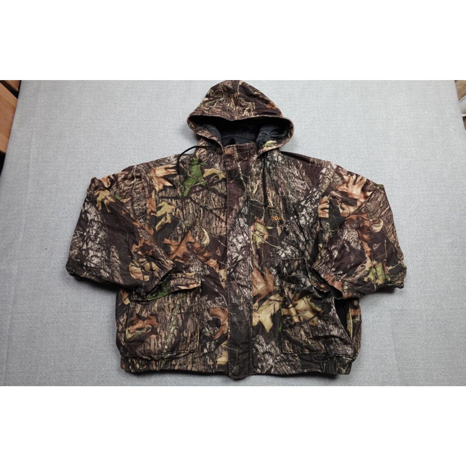 Vintage 10X Hunting Jacket Hoodie 2XL Brown Mossy Oak Camouflage Insulated Fleece Puffer Jacket Mens Regular Zip Size US XXL / EU 58 / 5 - 3 Thumbnail