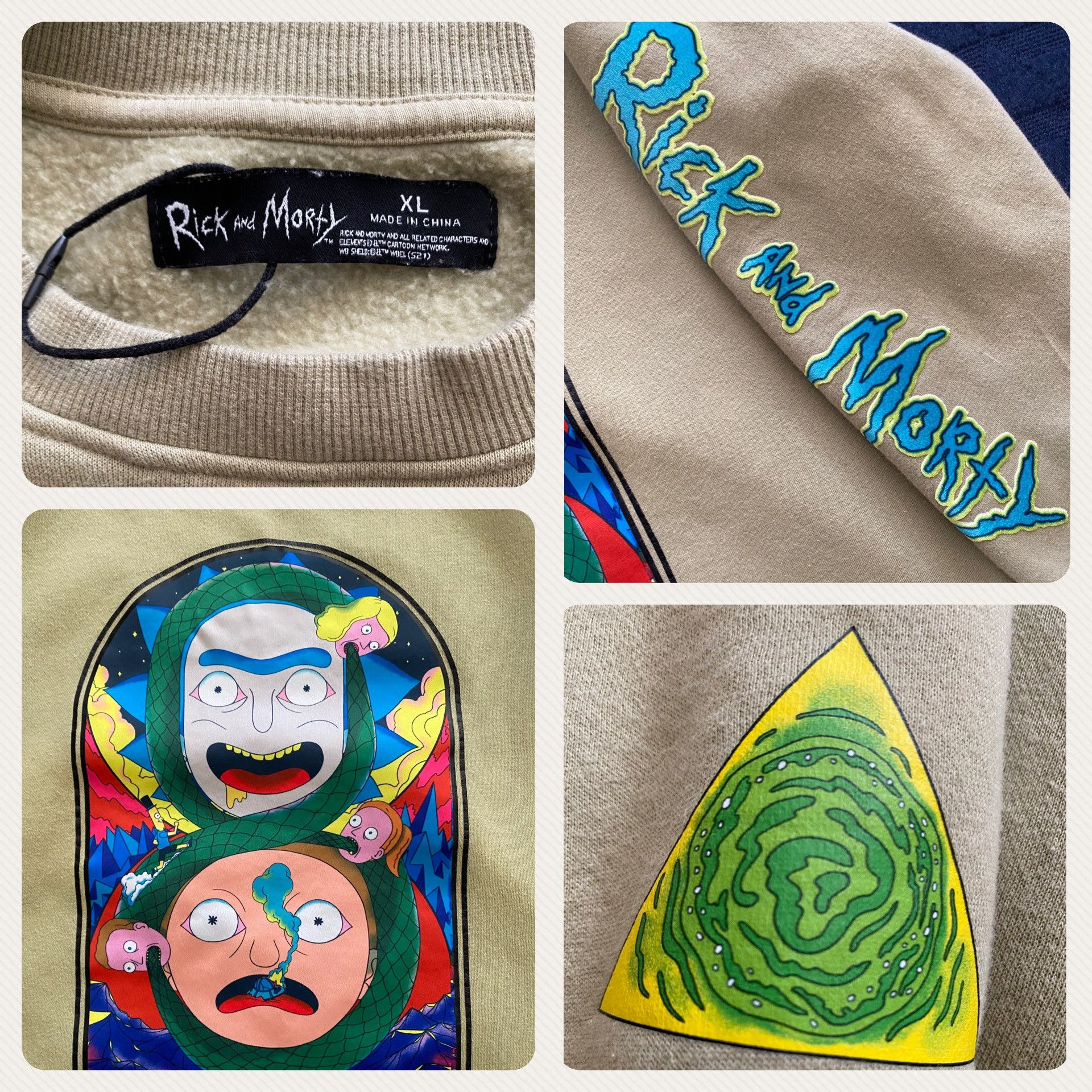 Other Rick and Morty Freeze Max Graphic Crewneck Olive Mens XL Size US XL / EU 56 / 4 - 3 Thumbnail