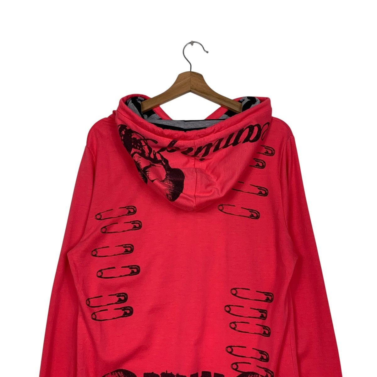Japanese Brand GLITTER NEED Skulls Big Logo Punk Hoodies #1595-C71 Size M / US 6-8 / IT 42-44 - 15 Thumbnail