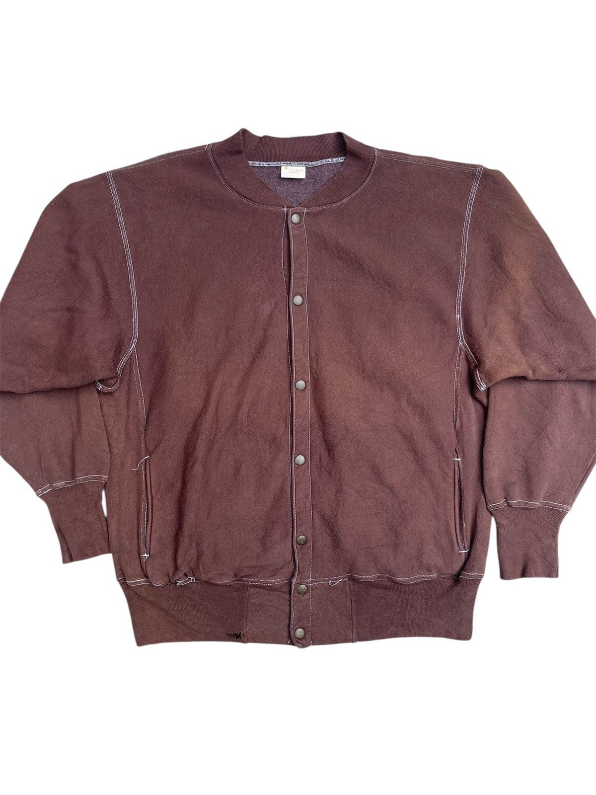 Champion × Vintage Vintage 70s Champion Reverse Weave Warm-Up Jacket - USA Made Size US L / EU 52-54 / 3 - 4 Thumbnail