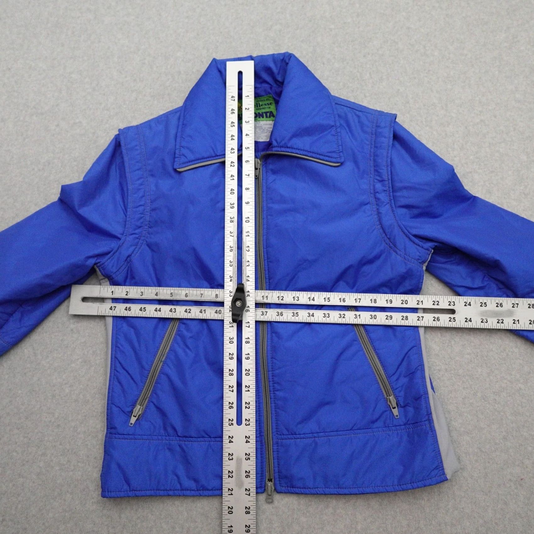 Ellesse VINTAGE ELLESSE Jacket Mens Large Blue Nylon Fullzip Size US L / EU 52-54 / 3 - 3 Thumbnail