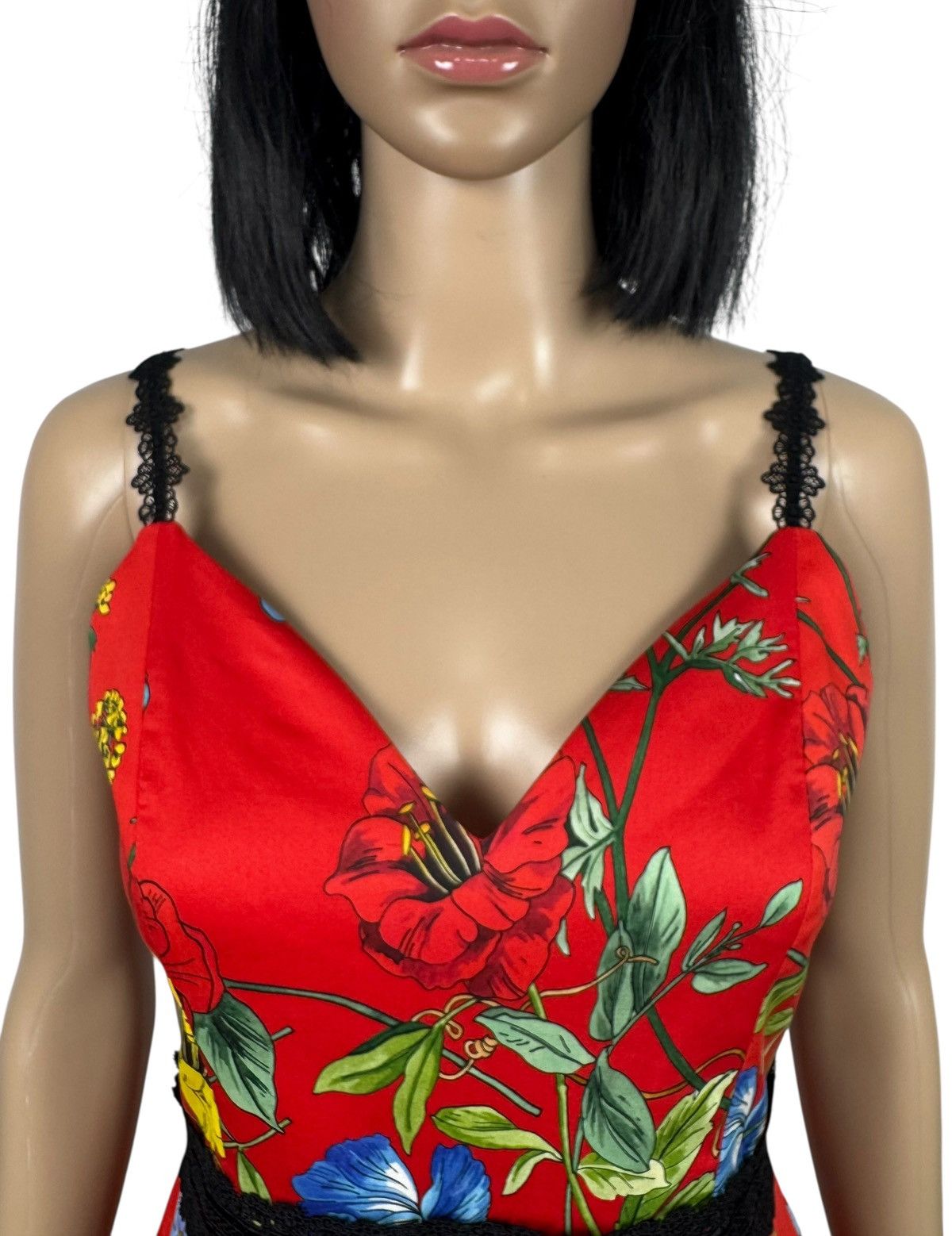 Alice + Olivia Alice + Olivia Kirby Lace-Trim Ruffled Floral Dress Cotton Size S / US 4 / IT 40 - 5 Thumbnail