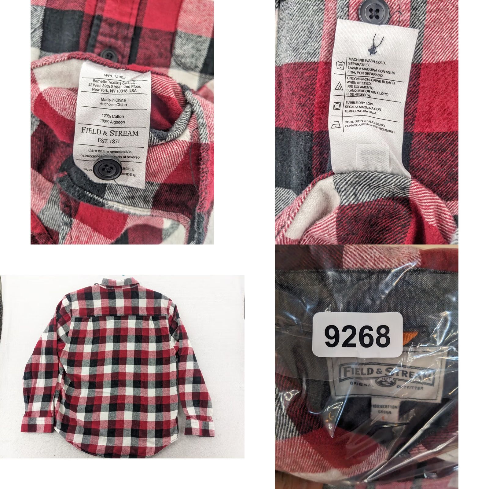 Vintage Field and Stream Mens Shirt L Heavyweight Red Plaid Flannel Button-Up Pocketed Cotton Distinct Casual Wear Mens L Red Plaid Fields and Stream Shirt Size US L / EU 52-54 / 3 - 8 Thumbnail