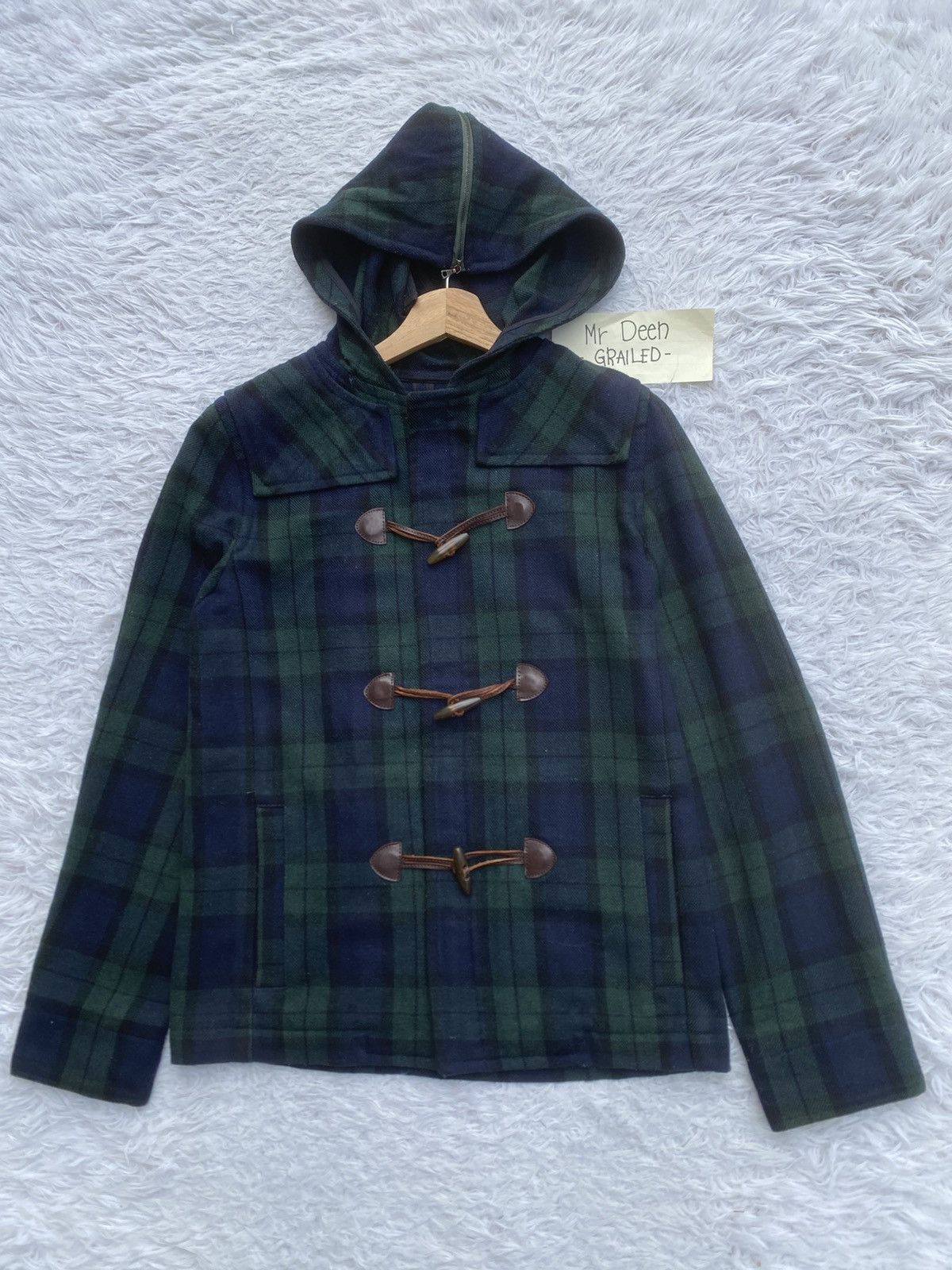 A.P.C. Rare Vintage A.P.C Checkered Wool Hooded Jacket Size US XS / EU 42 / 0 - 3 Thumbnail