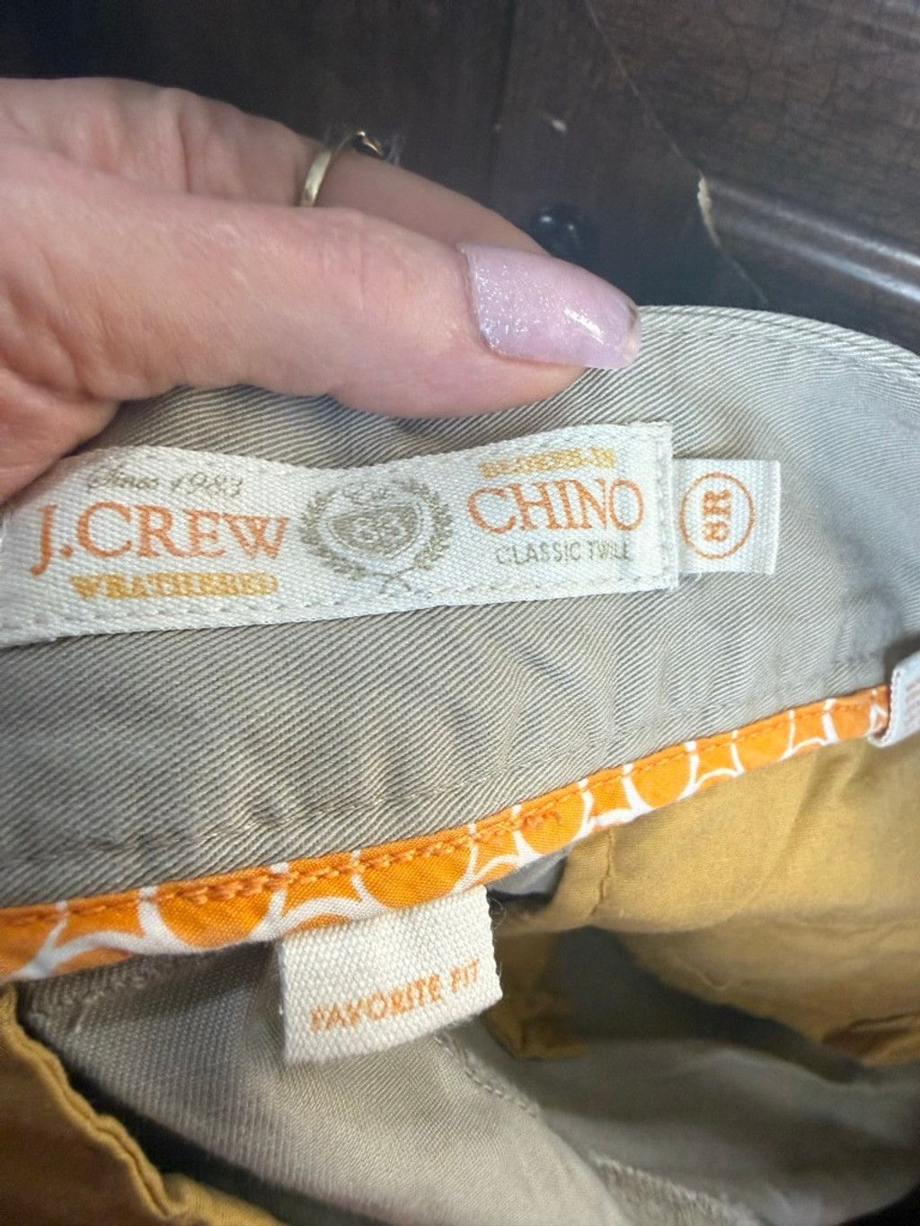 J.Crew Women's J.Crew Straight Leg Chino Pants Size 8 Beige Size 30" / US 8 / IT 44 - 6 Thumbnail