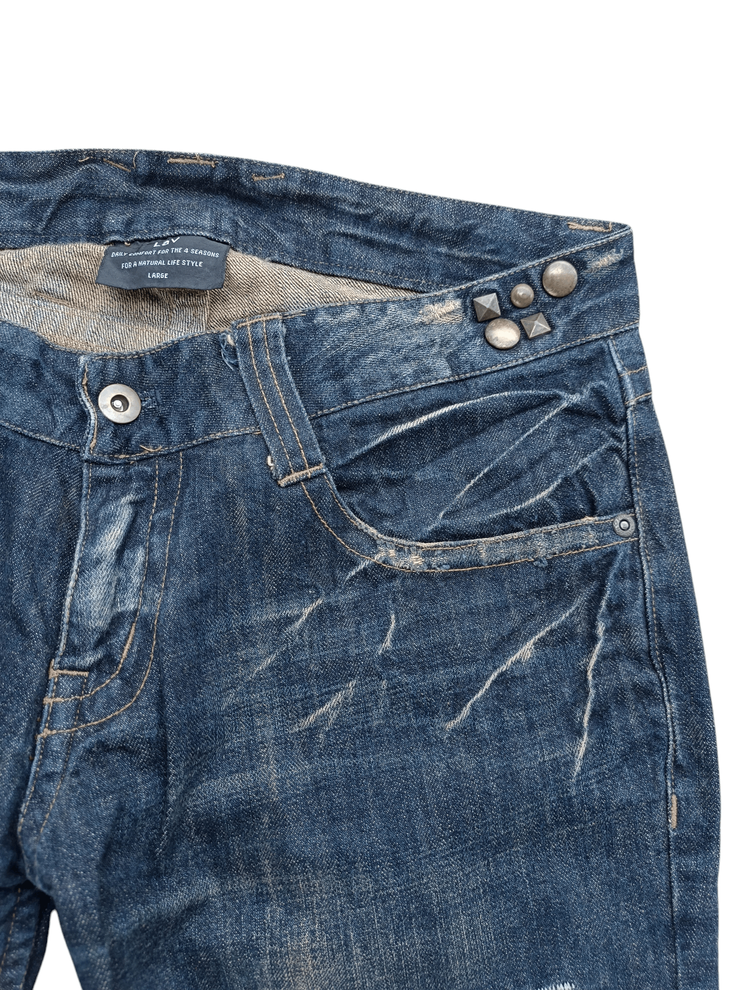 Japanese Brand FLARED💥JAPANESE BRAND LAV CLAW MARK STUD DENIM Size US 32 / EU 48 - 9 Thumbnail