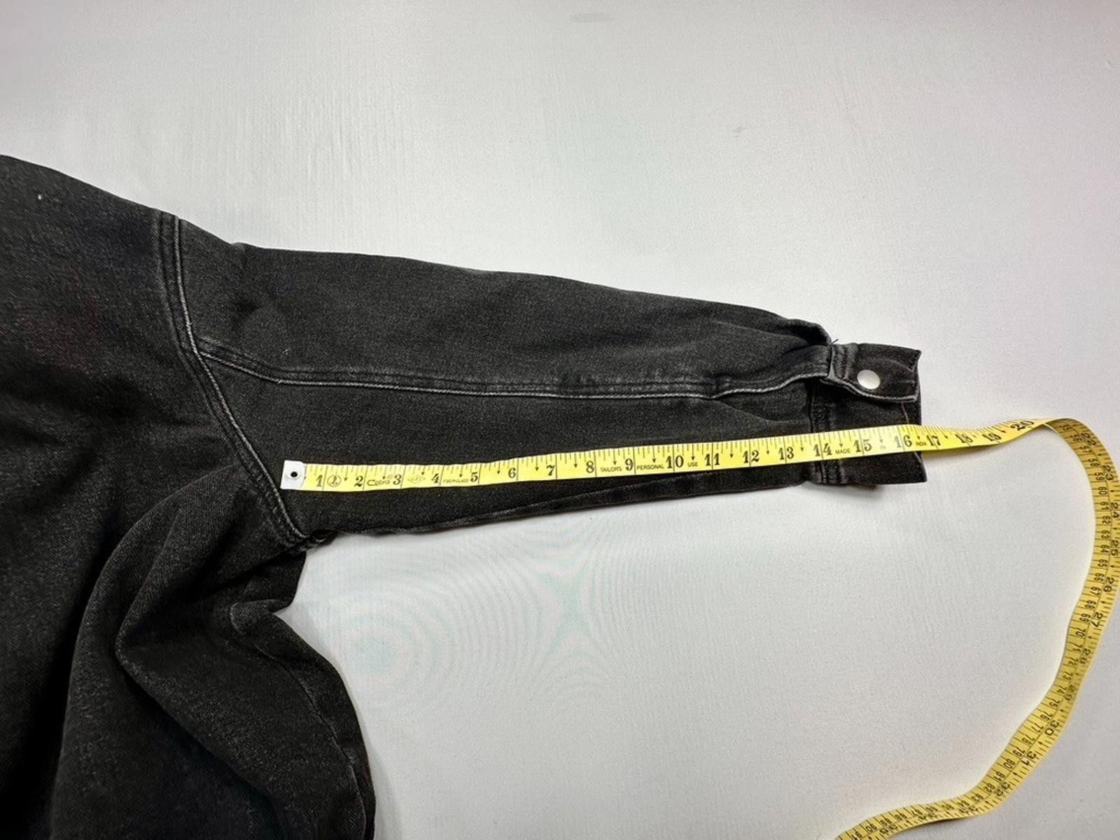 Pacsun PacSun Hooded Denim Full Zip Tapered Black Kids XL/12 Size US XL / EU 56 / 4 - 5 Thumbnail
