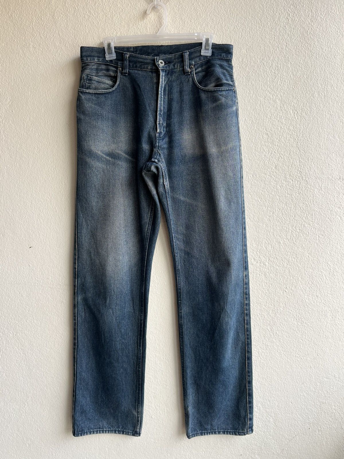 PPFM Vintage PPFM Faded Denim Regular Jeans Size US 31 - 23 Thumbnail