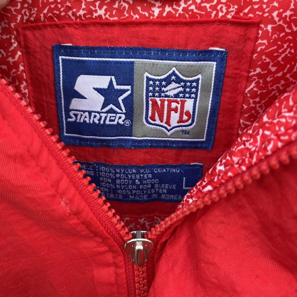 Starter × Vintage Vintage 90’s Kansas City Chiefs Hooded Starter Jacket Sz L Size US L / EU 52-54 / 3 - 4 Thumbnail