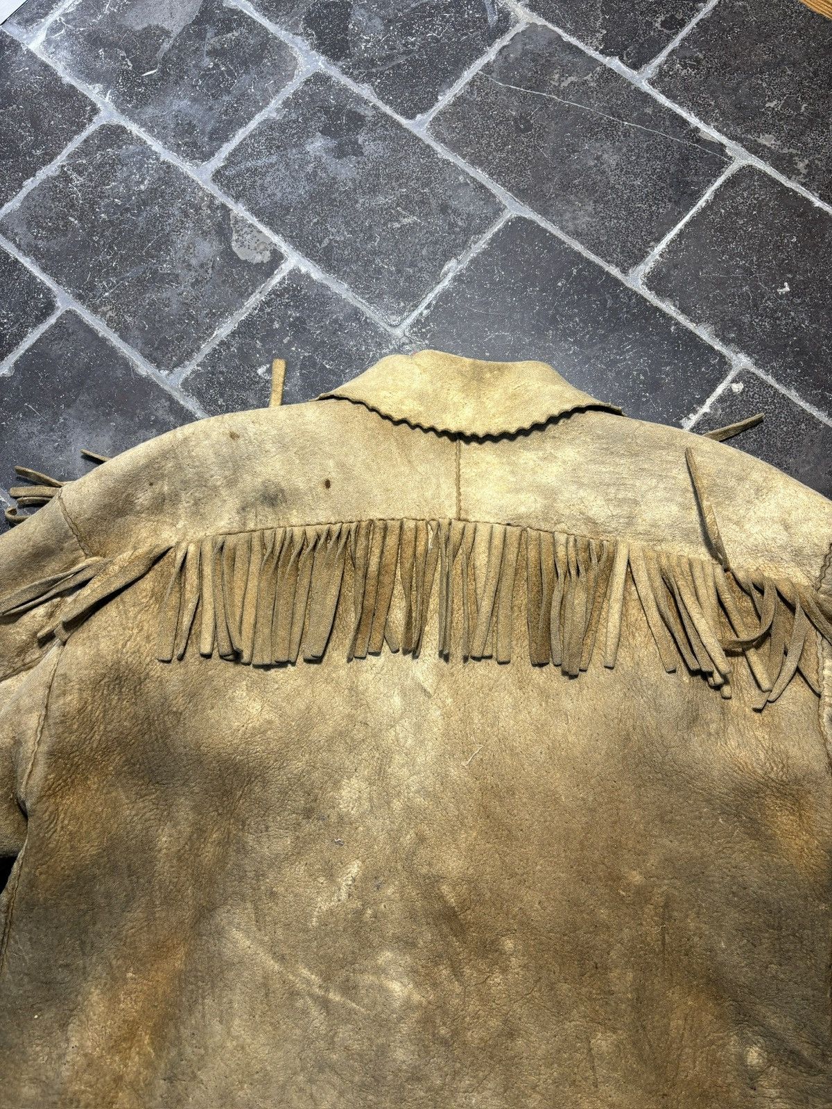 Vintage True Vintage Moose Leather Coat Moosehide Blanket Lined Hand Size US M / EU 48-50 / 2 - 18 Thumbnail