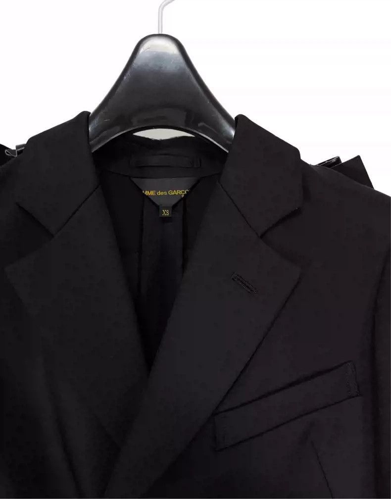 Comme des Garcons comme des garcons leather bow decorated tailcoat jacket-250 Size US XS / EU 42 / 0 - 4 Thumbnail
