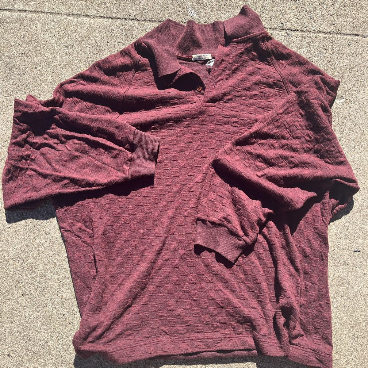 Giorgio Armani Long-Sleeved cashmere polo shirt Size US L / EU 52-54 / 3 - 1 Thumbnail
