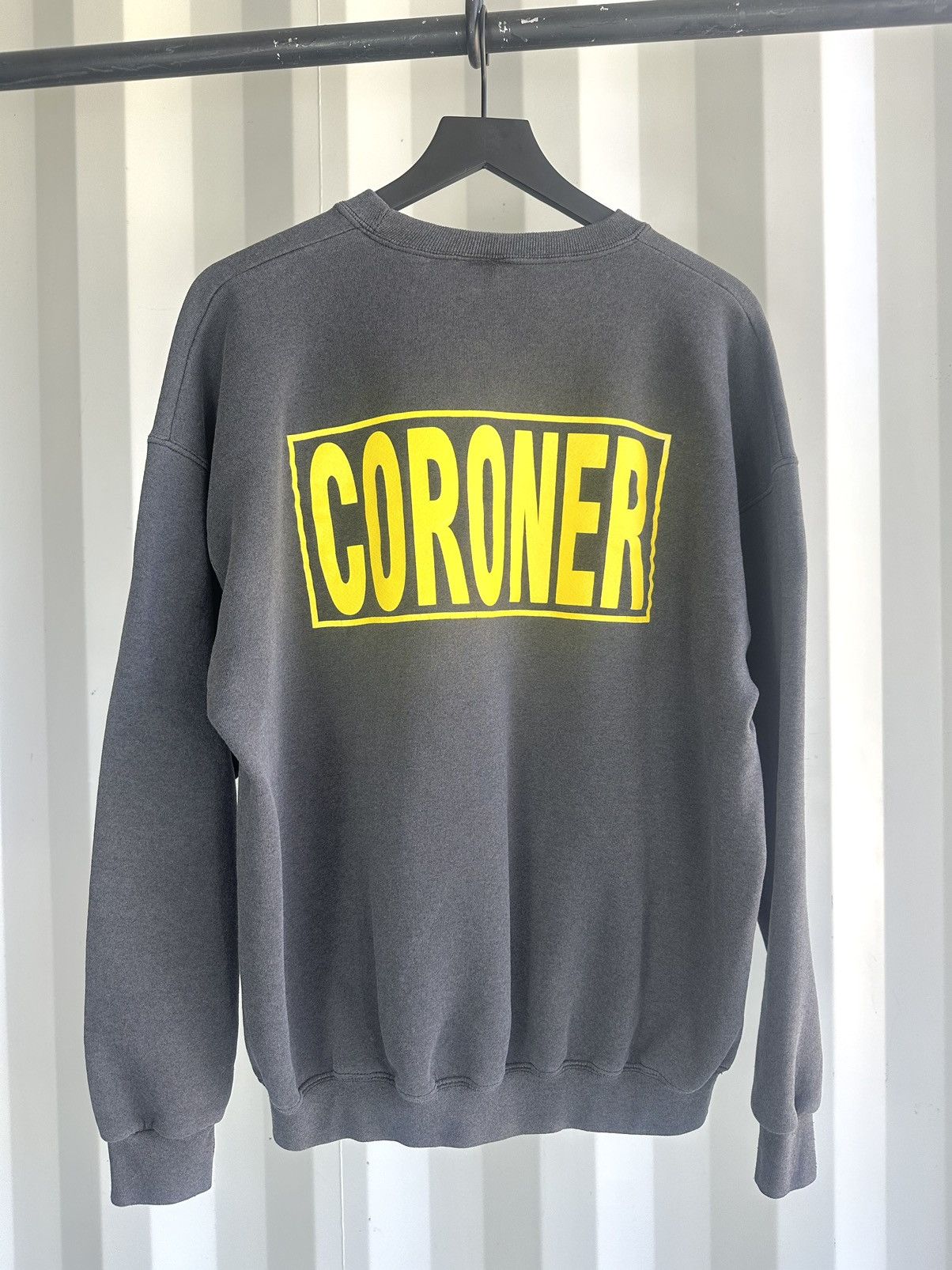 Vintage Los Angeles Coroner Sweatshirt Distressed Faded Size US XL / EU 56 / 4 - 2 Thumbnail