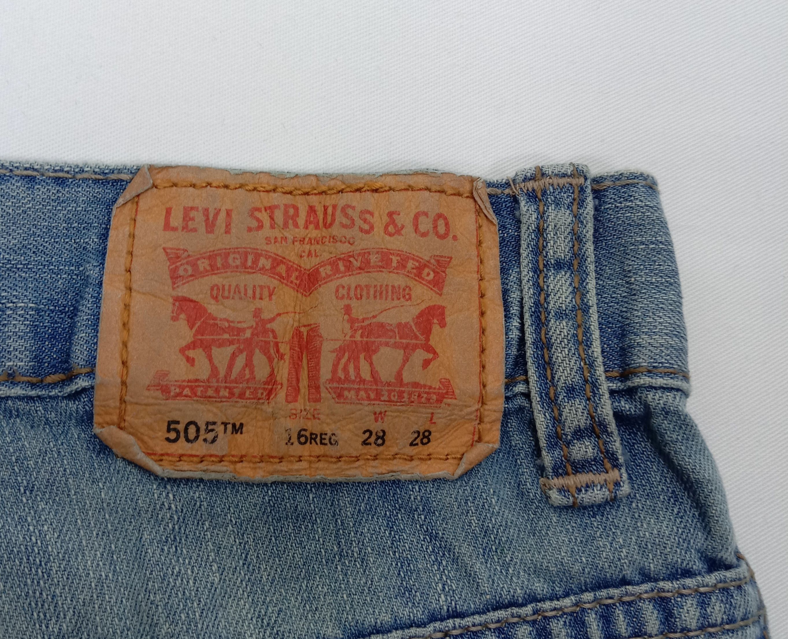 Levi's Vintage Levi's 505 Jeans Blue Wash Straight Leg Denim Size 28" / US 6 / IT 42 - 13 Thumbnail