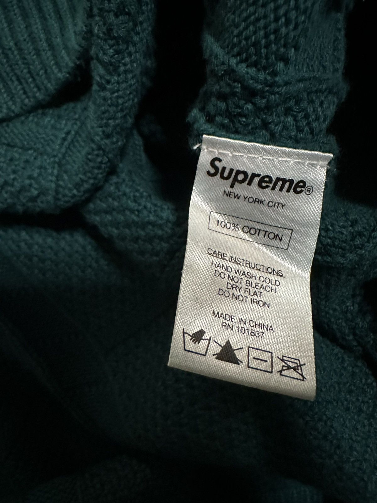Supreme Supreme Jacquard Sweater - Medium, Green Size US M / EU 48-50 / 2 - 4 Thumbnail