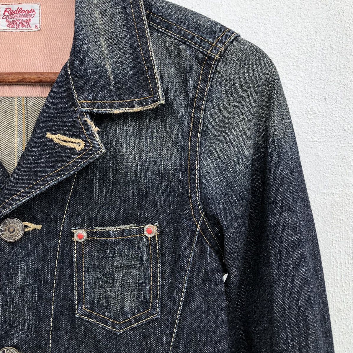 Levi's Vintage Levis Redloop Women Denim Trucker Jacket Size S / US 4 / IT 40 - 5 Thumbnail