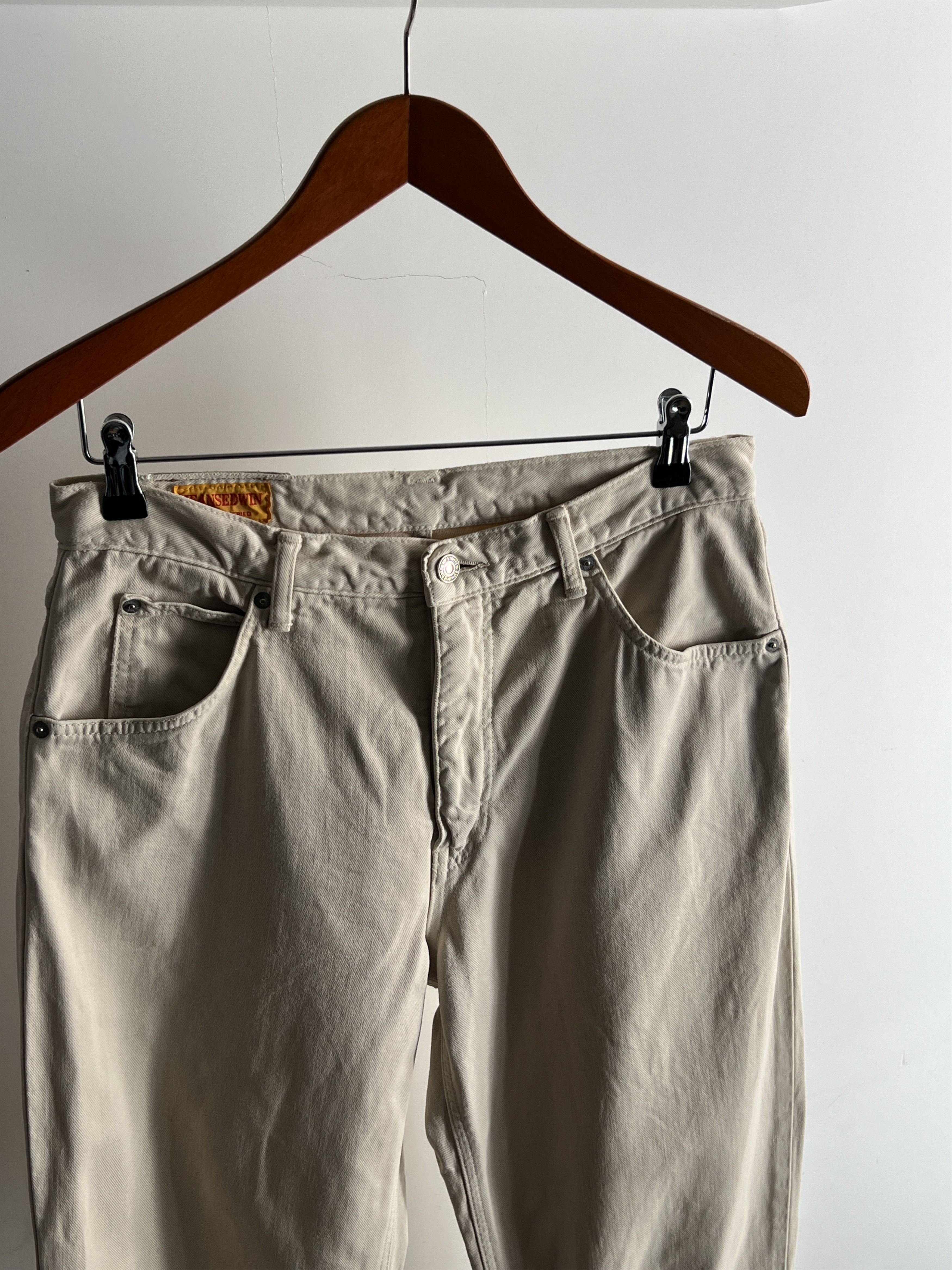 Edwin × Japanese Brand × Vintage Edwin Japanese Vintage Beige Jeans 30 x 34 Newton Work Size US 31 - 10 Thumbnail