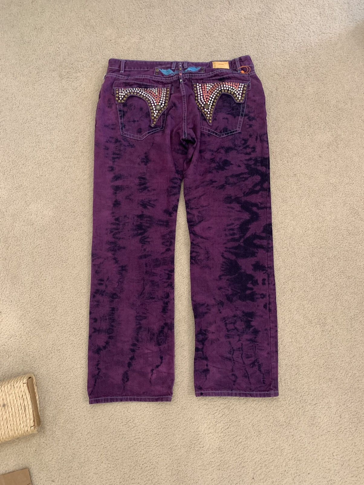 Robins Jeans Purple Tie Dye Robins Size US 42 / EU 58 - 3 Thumbnail