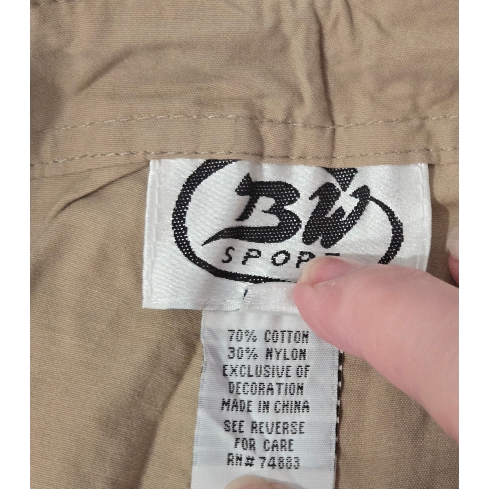 Other BW Sport Tan Flat Front Cropped Women's Pants 12 Lightweight Size 34" / US 12 / IT 48 - 4 Thumbnail
