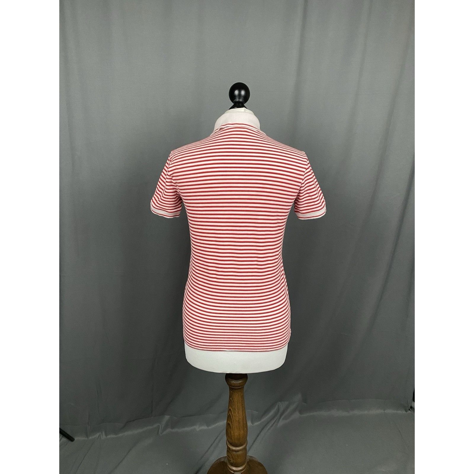 Prada Prada Luna Rossa Women's White Red Striped Polo T-Shirt Size Size XL / US 12-14 / IT 48-50 - 7 Thumbnail