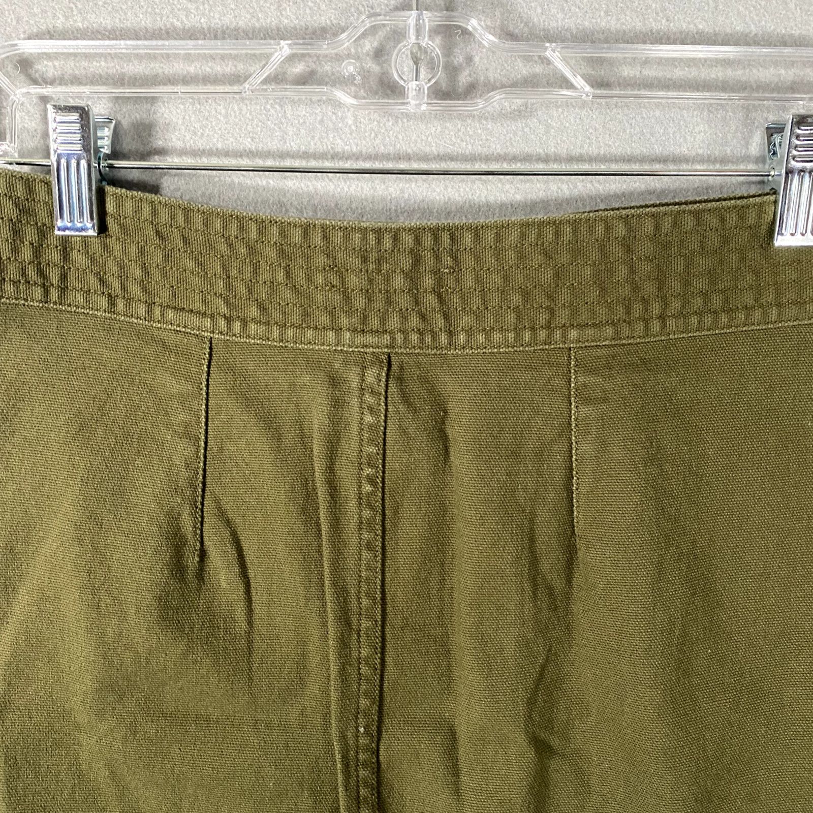 Madewell Madewell A Line Mini Button Up Raw Hem Green Skirt Womans 2 Size 26" / US 2 / IT 38 - 5 Thumbnail