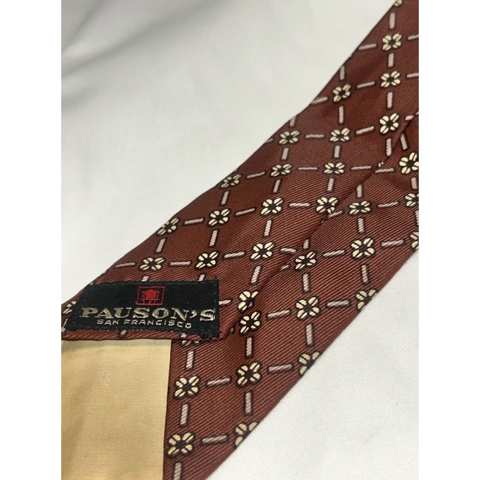 Vintage **San Francisco Handmade Classic Geometric Men's Tie** User: San Francisco Handmade Classic Geometric Men's Tie Size ONE SIZE - 7 Thumbnail