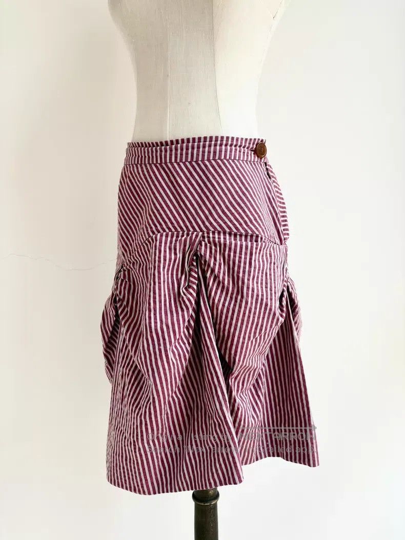 Other Vivienne Westwood Red tartan irregular pleated half skirt Size 26" / US 2 / IT 38 - 2 Thumbnail