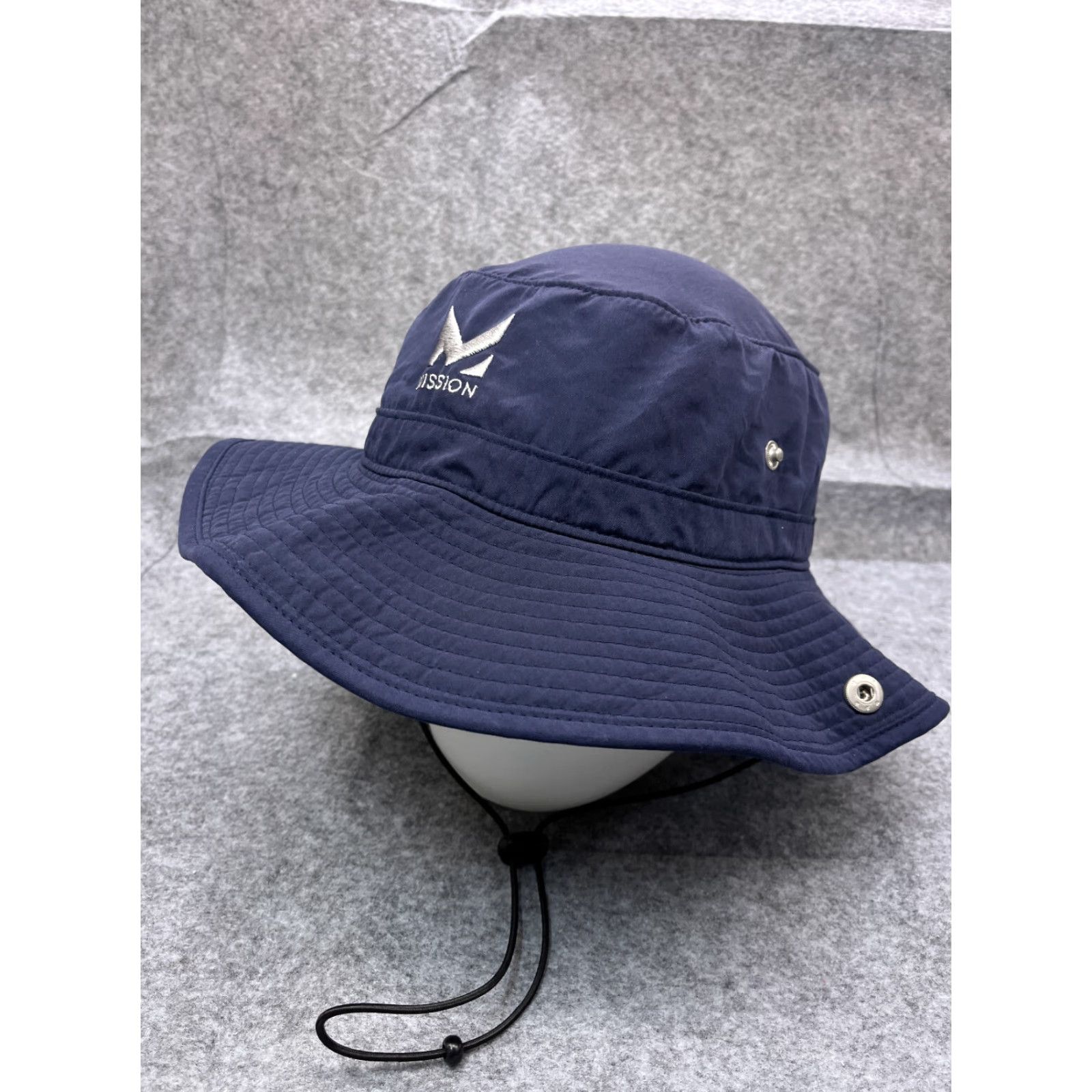 Commission Mission Bucket Hat Adult One Size Blue Camouflage Polyester Spandex Fish Hike Camp Size ONE SIZE - 4 Thumbnail