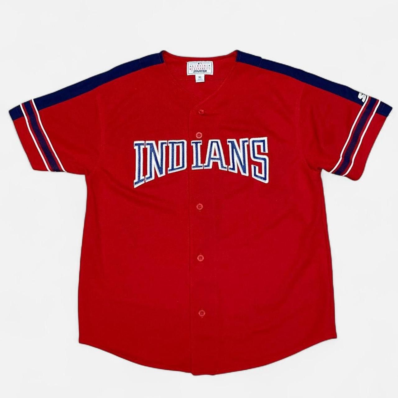 Starter Vintage starter Cleveland Indians red and navy blue jersey Size US M / EU 48-50 / 2 - 1 Thumbnail