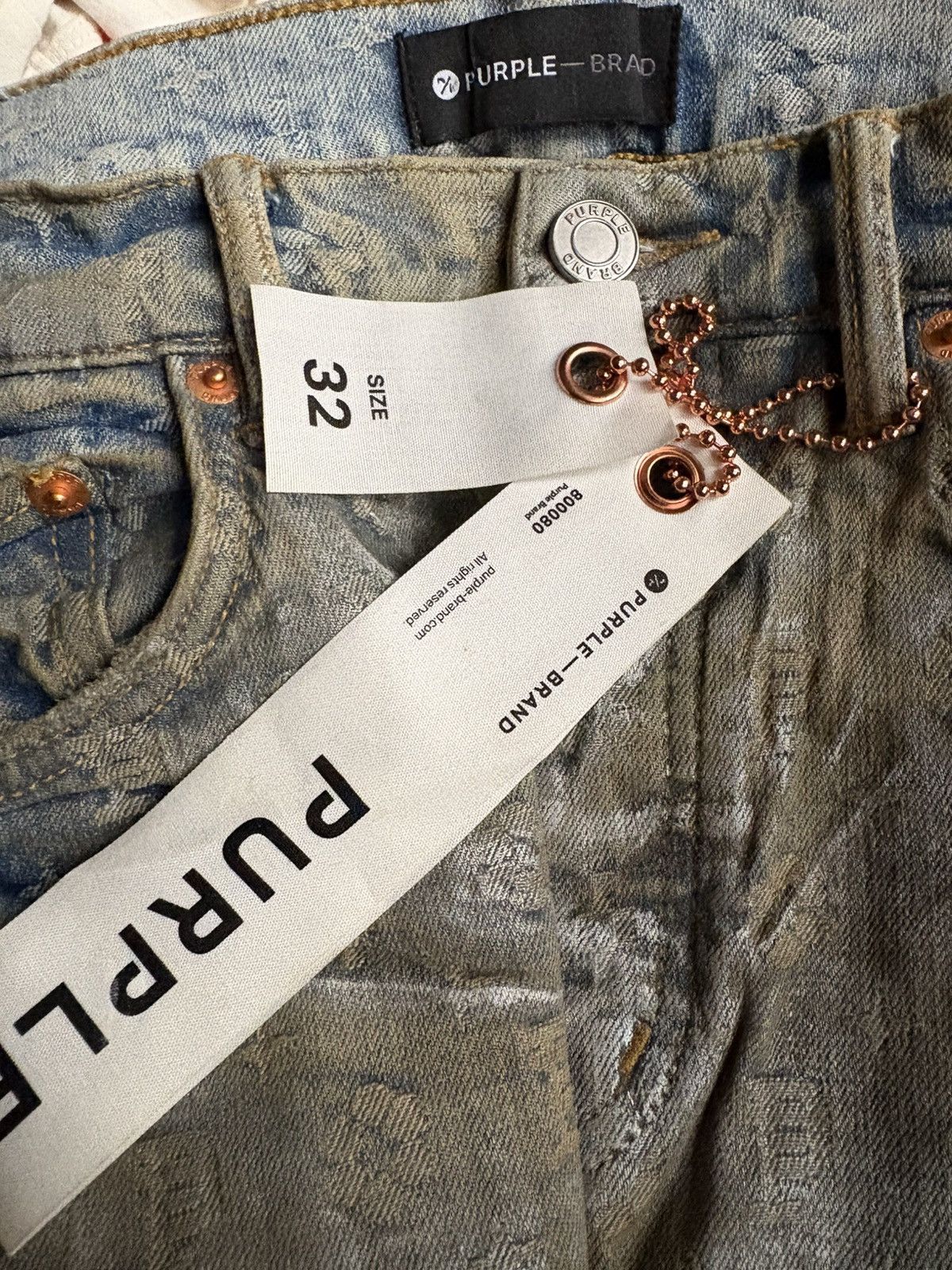 Purple Brand Purple Brand Jeans- P001 Holographic Earth Jacquard Mono Size US 32 / EU 48 - 3 Thumbnail