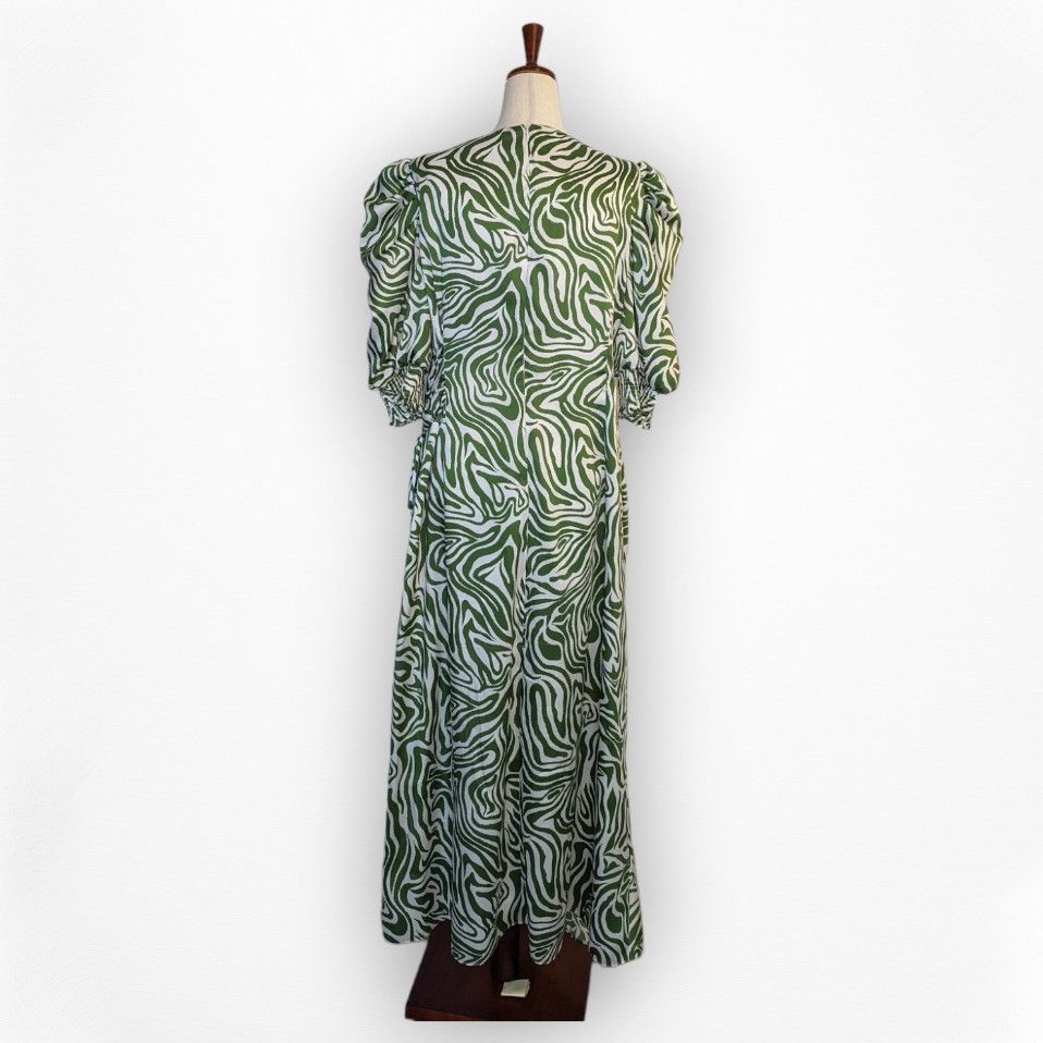 Cinq a Sept Cinq a Sept Kacy maxi dress size 14 green zebra print Size XL / US 12-14 / IT 48-50 - 16 Thumbnail