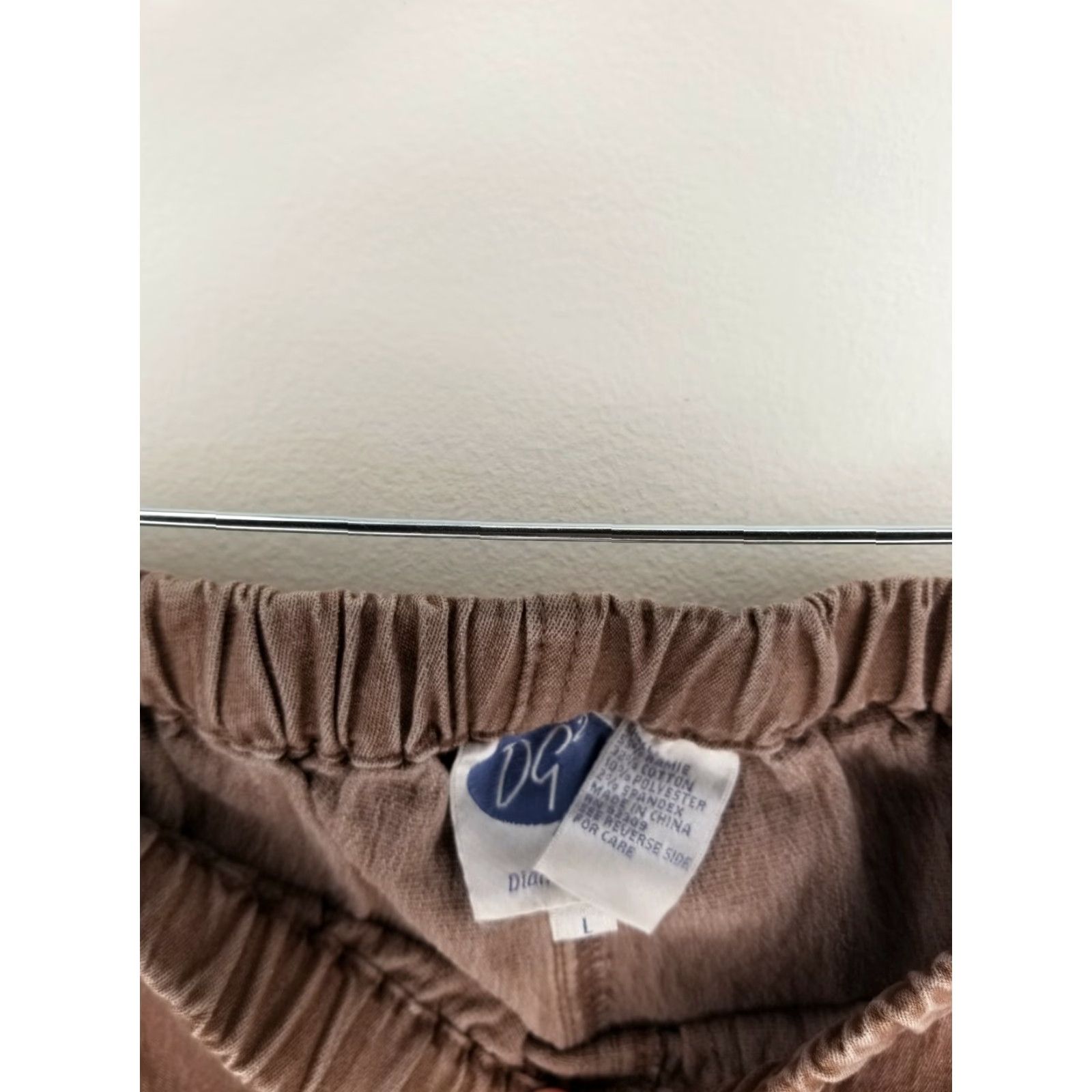 Vintage DIANE GILMAN Womens Brown Elastic Waist Pants Size Large Size 36" / US 14 / IT 50 - 6 Thumbnail