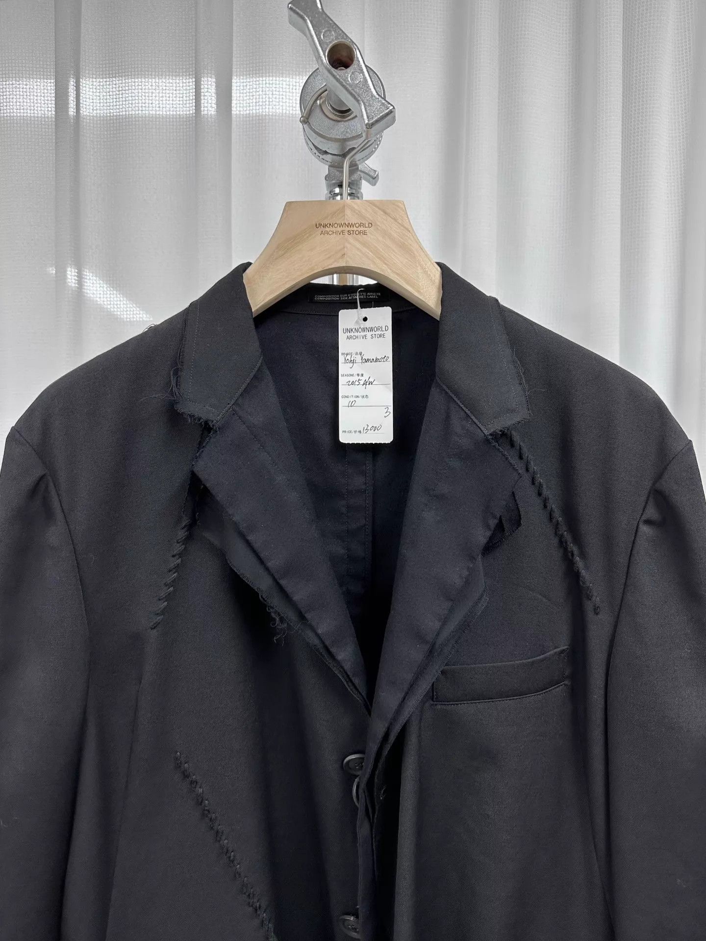 Yohji Yamamoto YohjiYamamoto15AWReversibleTripleCutRawEdgeSuit3 Size US L / EU 52-54 / 3 - 2 Thumbnail