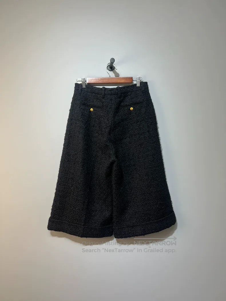 Gucci Gucci Black tweed wide-leg trousers Size 27" / US 4 / IT 40 - 2 Thumbnail