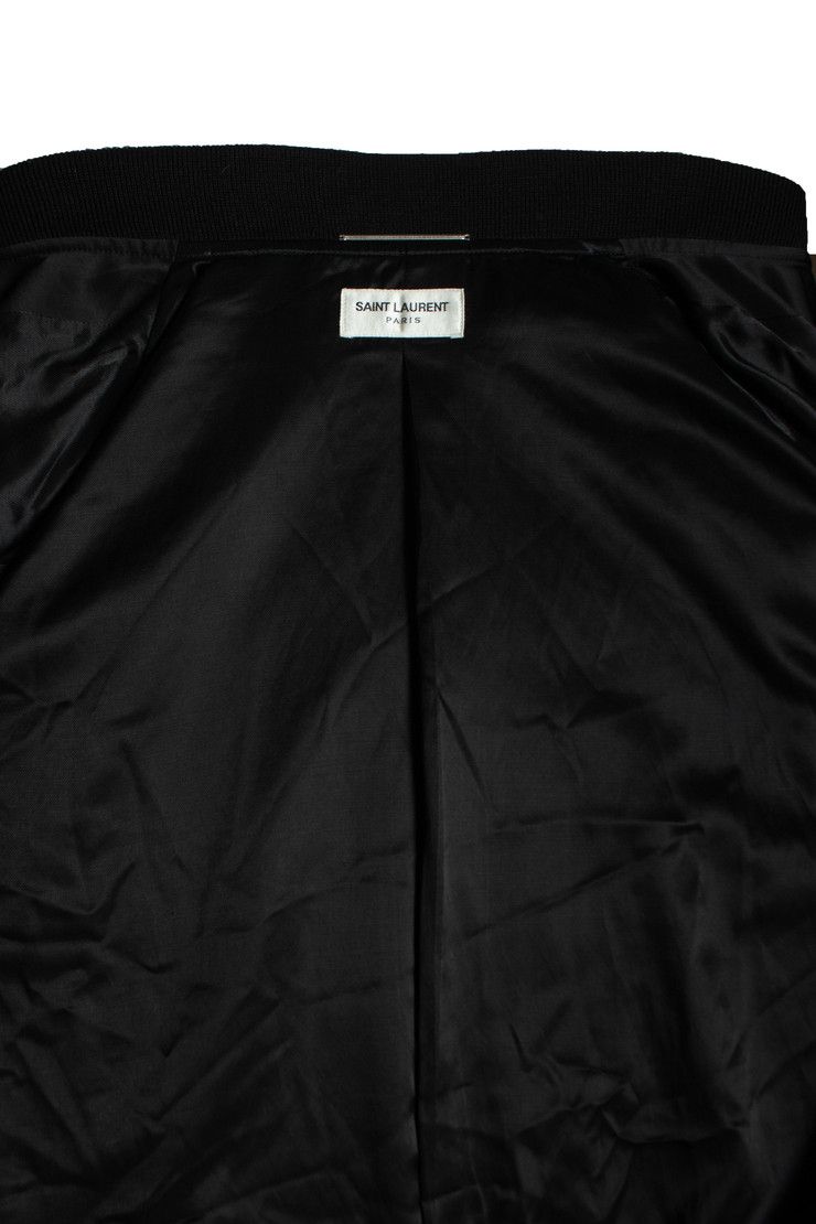 Saint Laurent Paris Saint Laurent, Military officer bomber in satin Size US L / EU 52-54 / 3 - 6 Thumbnail