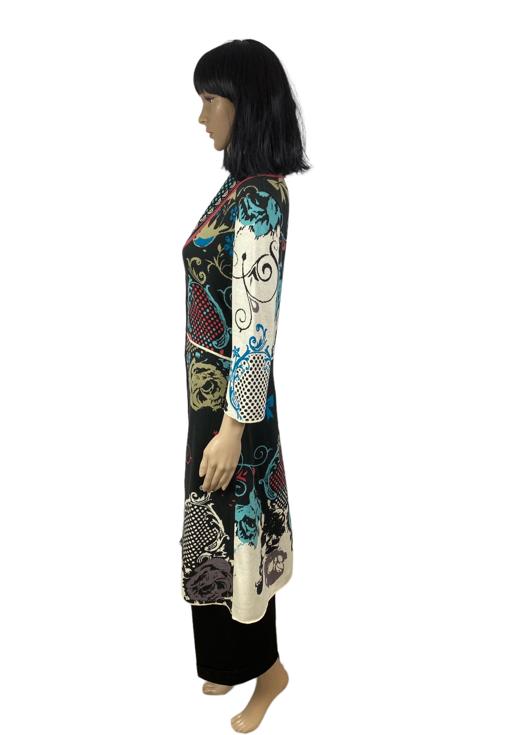 Designer IVKO woman knit printed coat size S Size S / US 4 / IT 40 - 6 Thumbnail